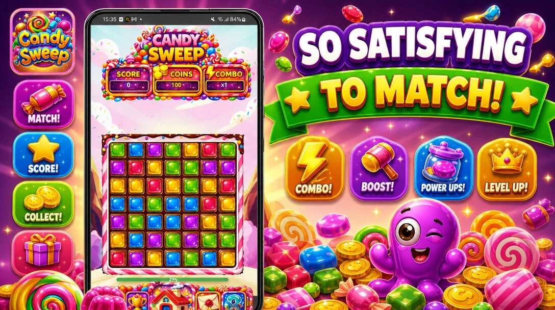 Candy Sweep Puzzle screenshot